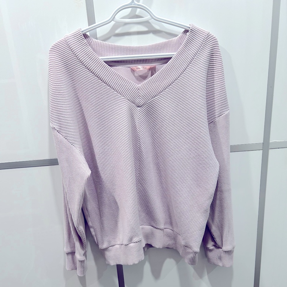 La Vie En Rose Long Sleeve V Neck